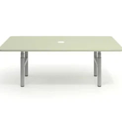 Mesa de Reuniones Elevable Erghos Core estructura aluminio canto curvo
