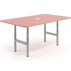 Mesa de Reuniones Elevable Erghos Core estructura aluminio canto curvo
