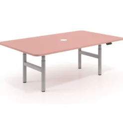 Mesa de Reuniones Elevable Erghos Core estructura aluminio canto curvo