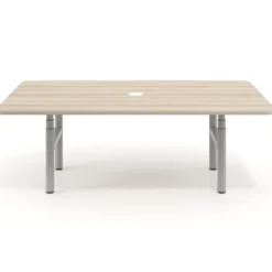 Mesa de Reuniones Elevable Erghos Core estructura aluminio canto curvo