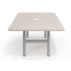 Mesa de Reuniones Elevable Erghos Core estructura aluminio canto curvo