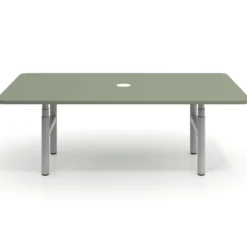 Mesa de Reuniones Elevable Erghos Core estructura aluminio canto curvo