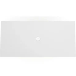 Mesa de Reuniones Rectangular Work Plus estructura blanco mate
