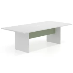 Mesa de Reuniones Rectangular Work Plus estructura blanco mate