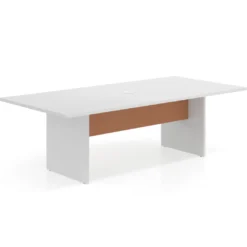 Mesa de Reuniones Rectangular Work Plus estructura blanco mate