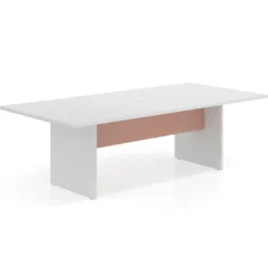 Mesa de Reuniones Rectangular Work Plus estructura blanco mate