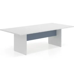 Mesa de Reuniones Rectangular Work Plus estructura blanco mate