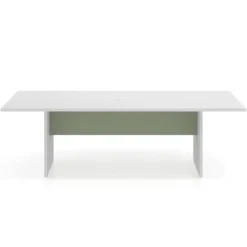 Mesa de Reuniones Rectangular Work Plus estructura blanco mate