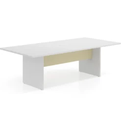 Mesa de Reuniones Rectangular Work Plus estructura blanco mate