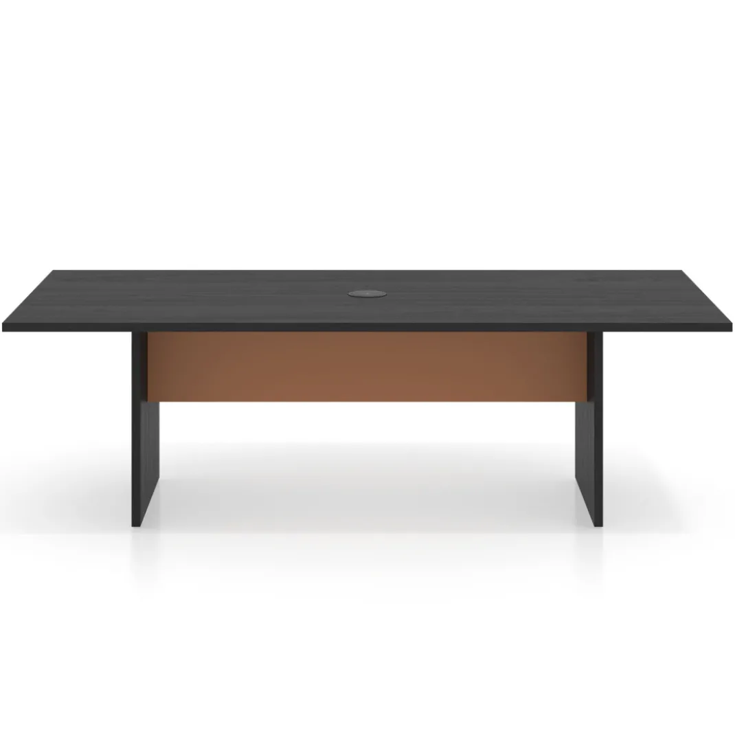 Mesa de Reuniones Rectangular Work Plus estructura bocamina