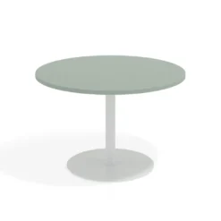 Mesa de Reuniones Redonda Atrium estructura blanca
