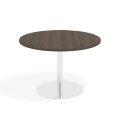 Mesa de Reuniones Redonda Atrium estructura cromada