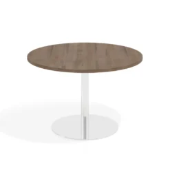 Mesa de Reuniones Redonda Atrium estructura cromada