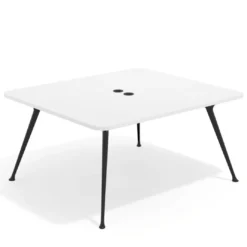 Mesa de reuniones Tekno fondo 140, patas aluminio inyectado, estructura negra
