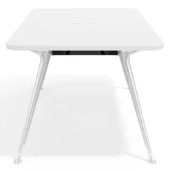 Mesa de reuniones Tekno fondo 120, patas aluminio inyectado, estructura cromada