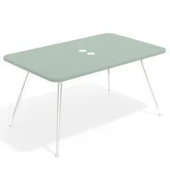 Mesa de reuniones Tekno fondo 120, patas aluminio inyectado, estructura cromada
