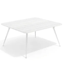 Mesa de reuniones Tekno fondo 140, patas aluminio inyectado, estructura cromada