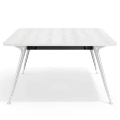Mesa de reuniones Tekno fondo 140, patas aluminio inyectado, estructura cromada