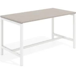 Mesa de trabajo expositor Kube estructura blanca