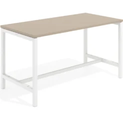 Mesa de trabajo expositor Kube estructura blanca