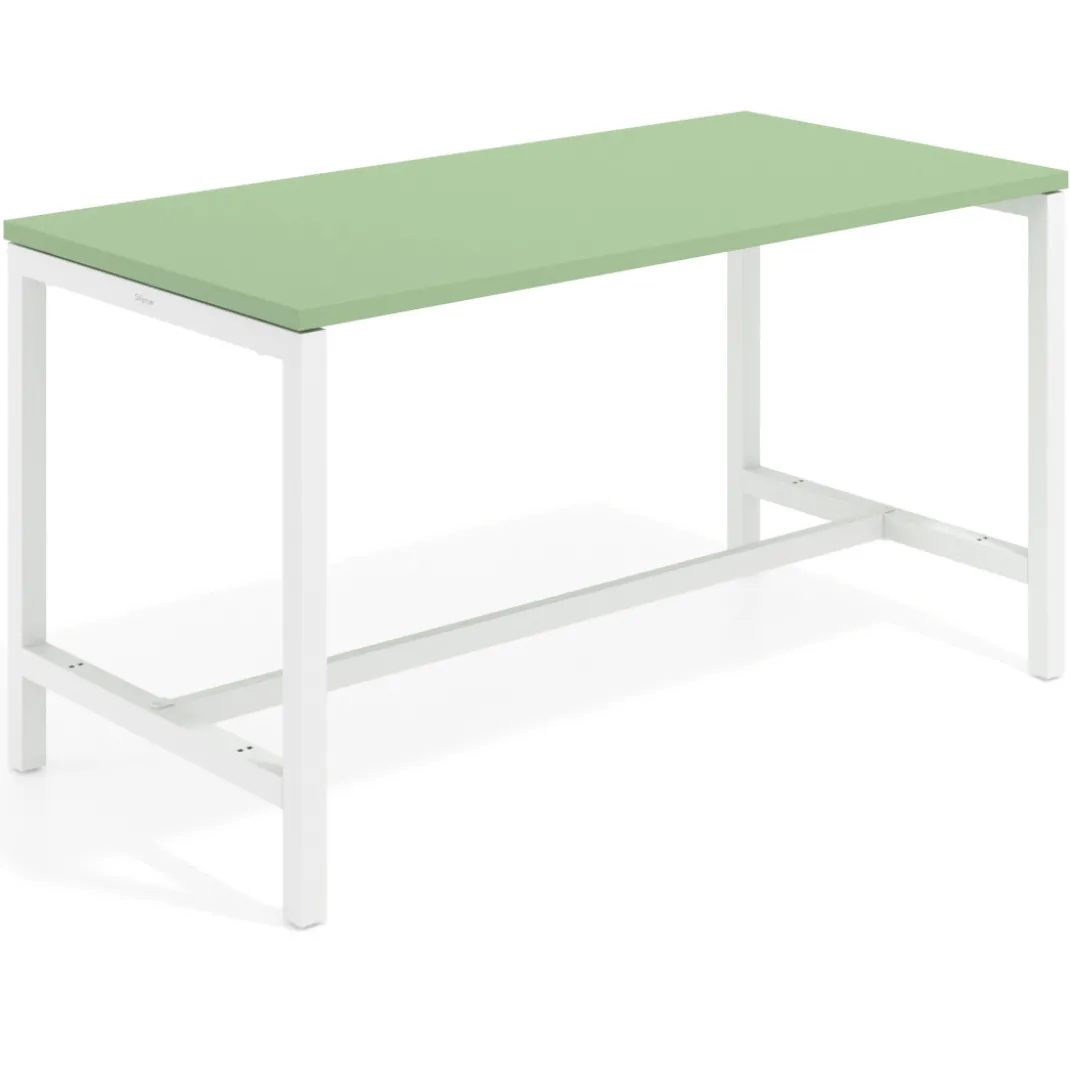 Mesa de trabajo expositor Kube estructura blanca