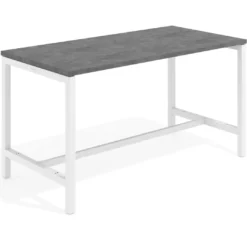 Mesa de trabajo expositor Kube estructura blanca