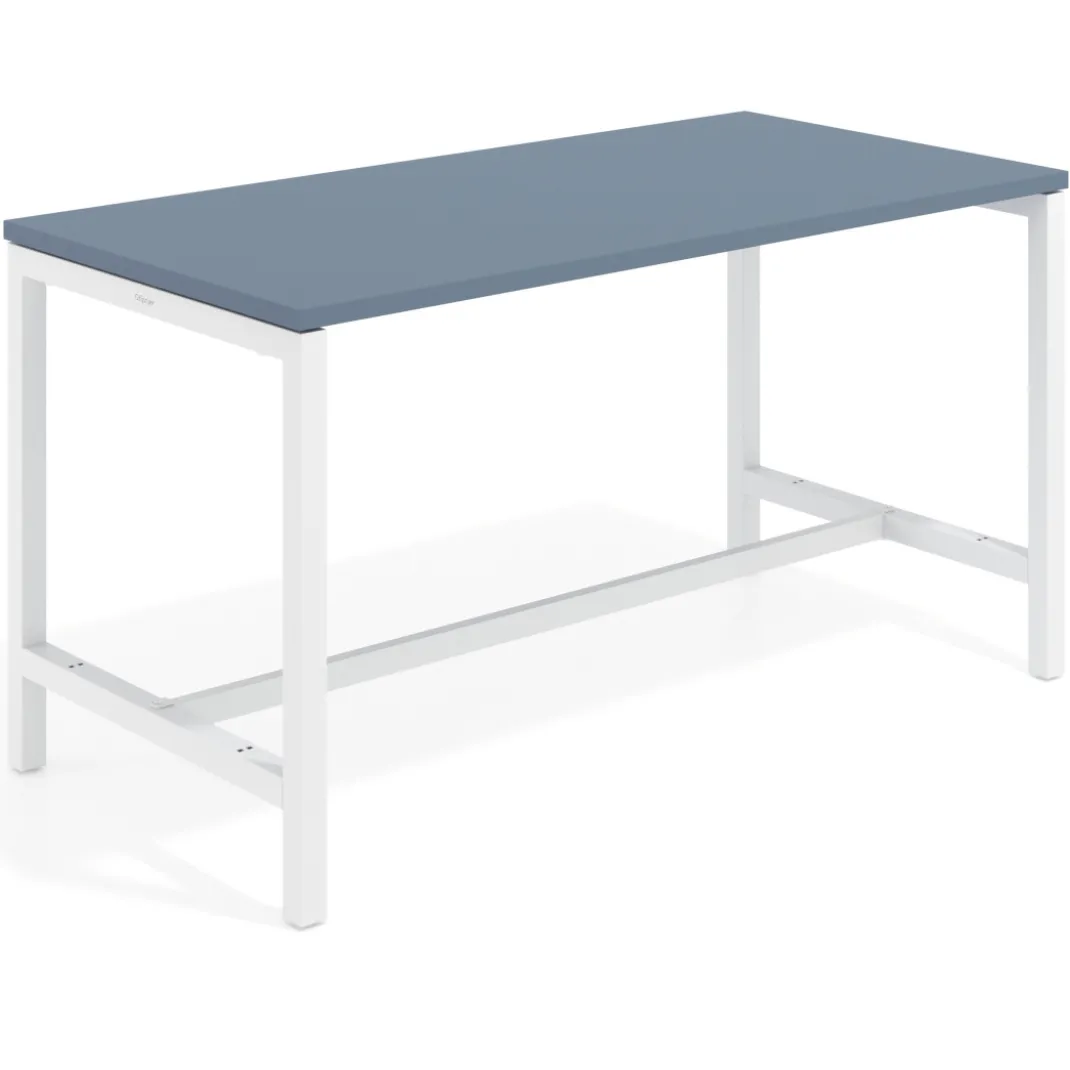 Mesa de trabajo expositor Kube estructura blanca