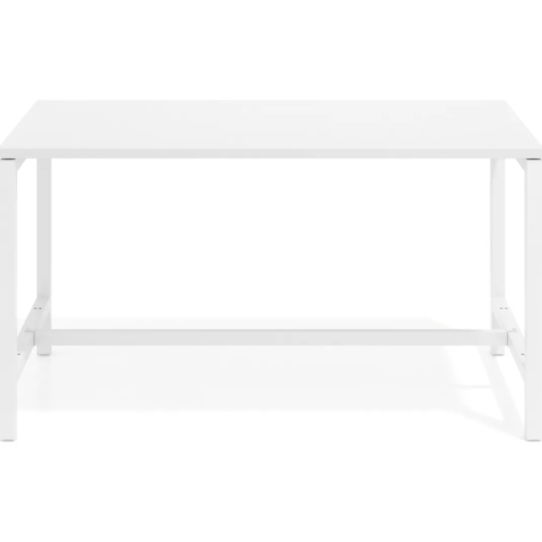 Mesa de trabajo expositor Kube estructura blanca