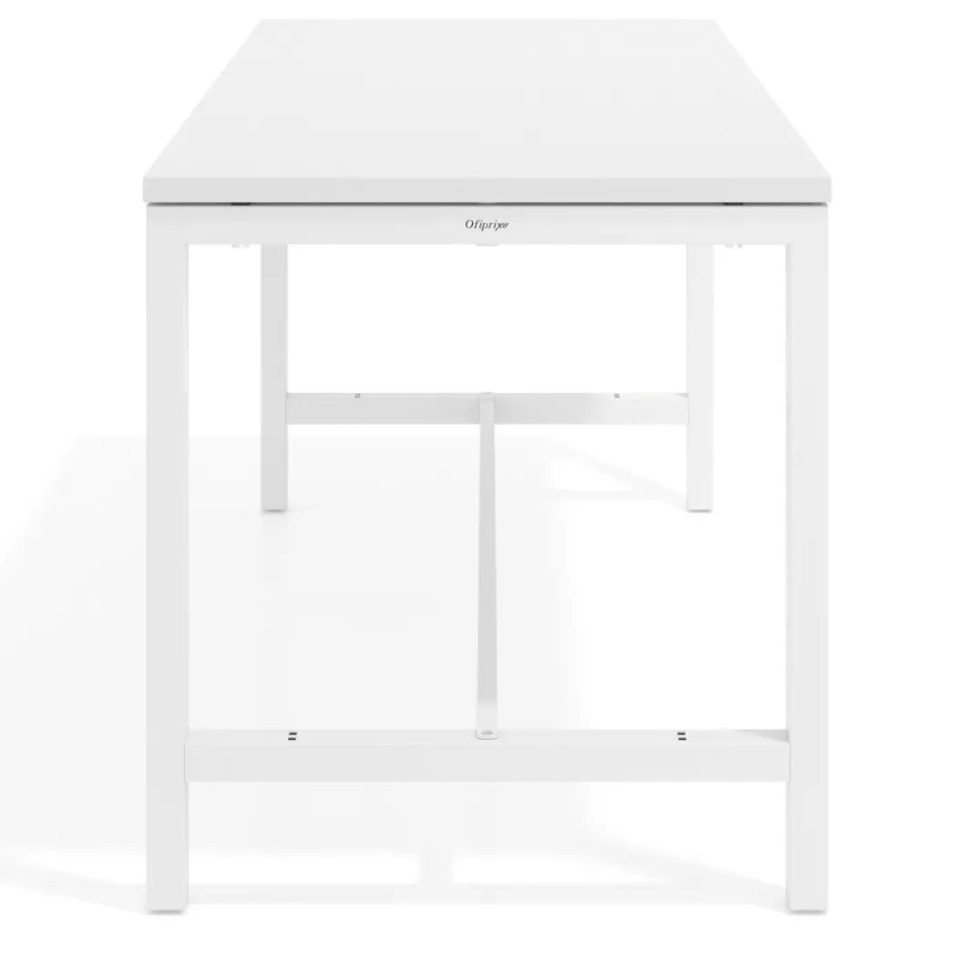 Mesa de trabajo expositor Kube estructura blanca