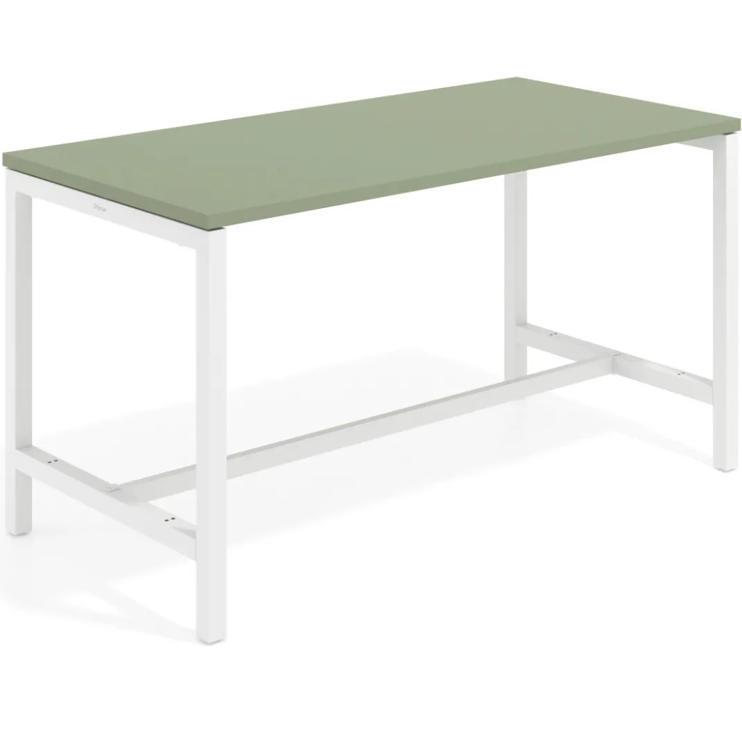 Mesa de trabajo expositor Kube estructura blanca