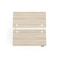 Mesa Multipuesto Elevable eléctrica Erghos Smart Pro estructura blanca canto recto