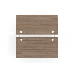Mesa Multipuesto Elevable eléctrica Erghos Smart Pro estructura blanca canto recto