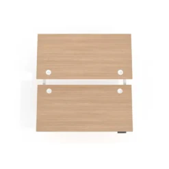 Mesa Multipuesto Elevable eléctrica Erghos Smart Pro estructura blanca canto recto