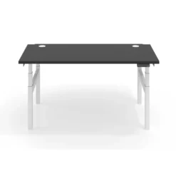 Mesa Multipuesto Elevable eléctrica Erghos Smart Pro estructura blanca canto recto