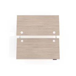 Mesa Multipuesto Elevable eléctrica Erghos Smart Pro estructura blanca canto recto