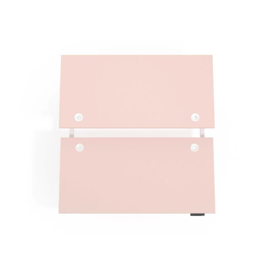 Mesa Multipuesto Elevable eléctrica Erghos Smart Pro estructura blanca canto recto
