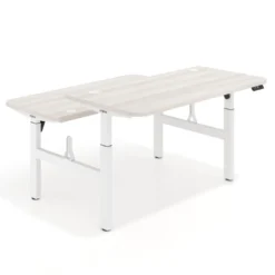 Mesa Multipuesto Elevable eléctrica Erghos Motion estructura aluminio canto recto