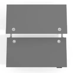 Mesa Multipuesto Elevable eléctrica Erghos Motion estructura blanca 4 cantos curvos
