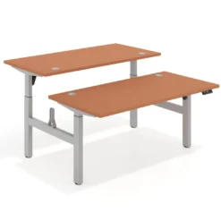 Mesa Multipuesto Elevable eléctrica Erghos Motion estructura aluminio canto recto