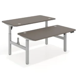 Mesa Multipuesto Elevable eléctrica Erghos Motion estructura aluminio 4 cantos curvos