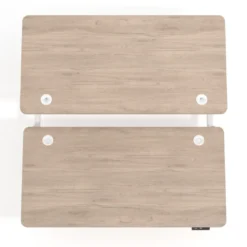 Mesa Multipuesto Elevable eléctrica Erghos Motion Pro estructura blanca canto recto