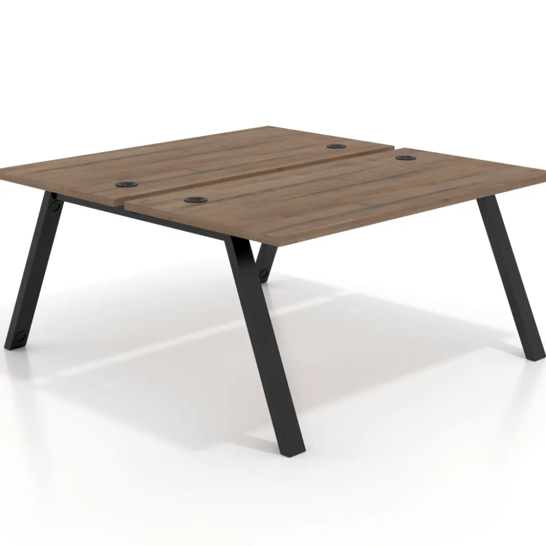 Mesa multipuesto UvePro Bench fondo 166 cm, estructura negra