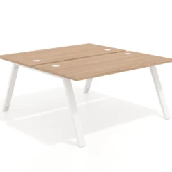 Mesa multipuesto UvePro Bench fondo 166 cm, estructura blanca