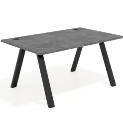 Mesa oficina de diseño UvePro fondo 100cm, estructura negra