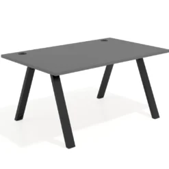 Mesa oficina de diseño UvePro fondo 100cm, estructura negra