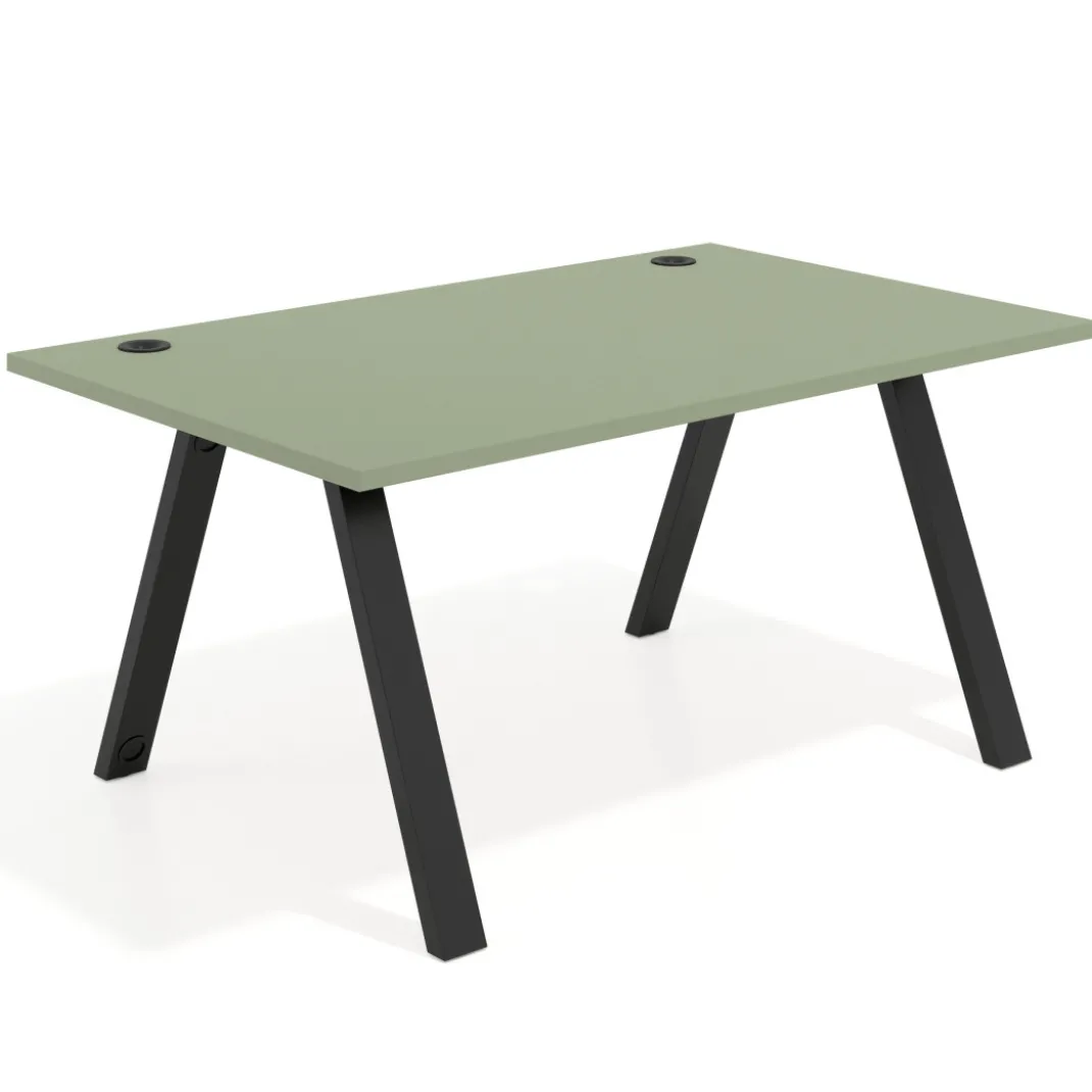 Mesa oficina de diseño UvePro fondo 100cm, estructura negra