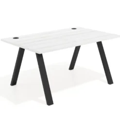 Mesa oficina de diseño UvePro fondo 100cm, estructura negra