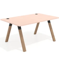 Mesa oficina de diseño UvePro fondo 100cm, estructura negra