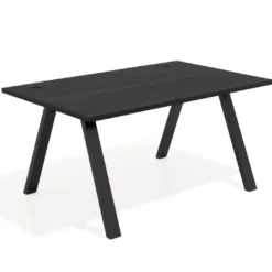 Mesa oficina de diseño UvePro fondo 100cm, estructura negra