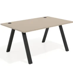 Mesa oficina de diseño UvePro fondo 100cm, estructura negra